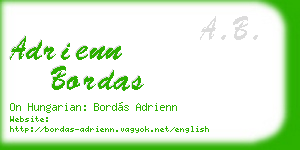 adrienn bordas business card