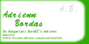 adrienn bordas business card